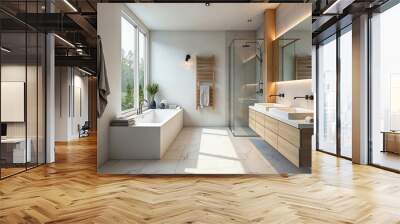 modern bathroom interior Wall mural