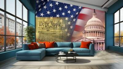 Patriotic Symbols - United States of America Wall mural