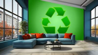 recycle green symbol Wall mural