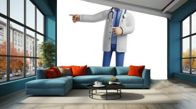 3D Character Doctor rendering design illustration Wall mural