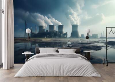 Nuclear power plant, nuclear power, energy, nuclear energy facility, nuclear power plant nuclear Wall mural