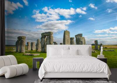 Stonehenge with Blue Sky Wall mural