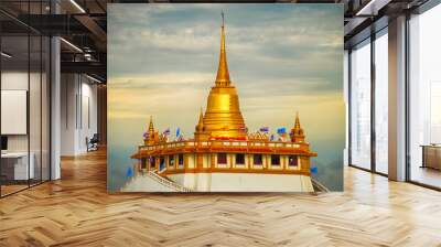 Wat Saket (Golden Mountain) Bangkok, Thailand Wall mural