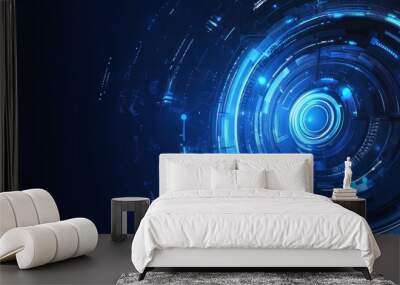 Abstract Digital Technology Background Wall mural