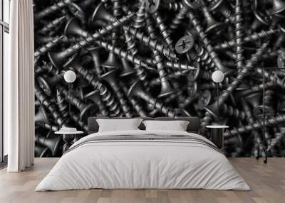 many self tapping screws background Wall mural