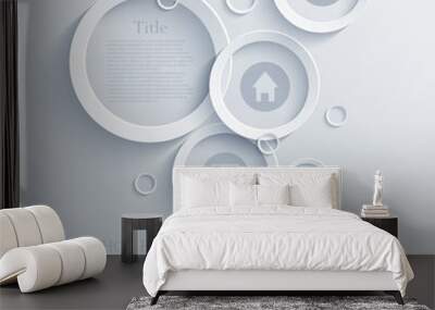 Vector infographic background design. Eps10 Wall mural