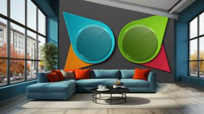 vector moder banners element design Wall mural