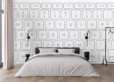 Vector modern computer keyboard background. technology  Wall mural