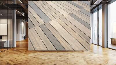 Pattern on wooden floor for background. Wall mural