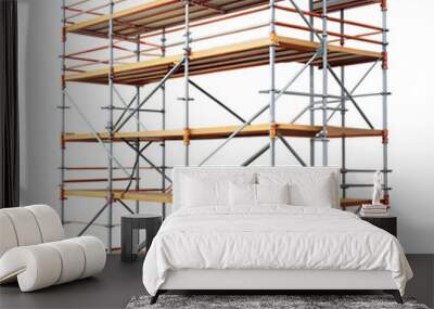 scaffolding on transparent background Wall mural