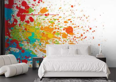 splatter color background. illustration vector background Wall mural