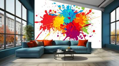 vector colorful background design. illustration vector design Wall mural