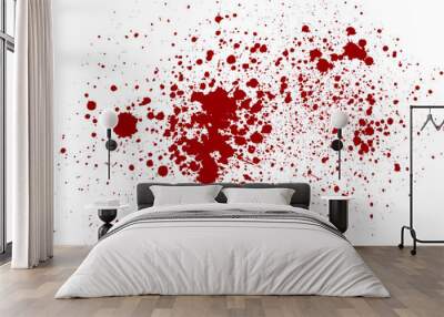 Vector splatter red color background Wall mural