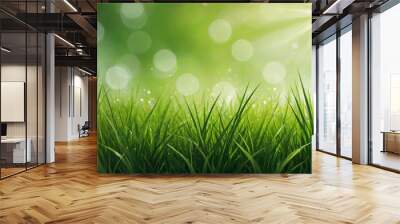 green grass background Wall mural