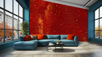 Red glitter texture abstract background.red glitter texture abstract background
 Wall mural