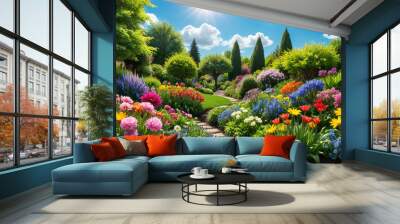 spring in the garden Wall mural