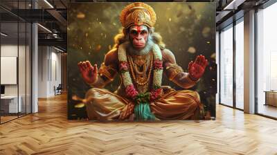 Indian god Hanuman Jayanti Wall mural