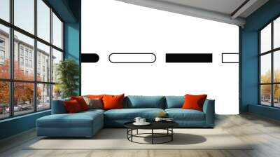 minus icon vector set Wall mural