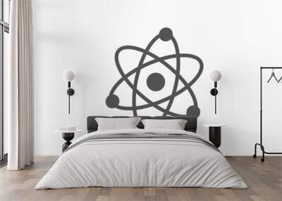 Amazing atom icon on white background,Atom icon,New atom icon Wall mural