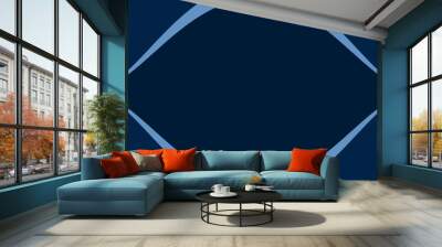 Amazing blue dark abstract background Wall mural