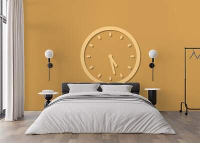 Amazing circle 12 hours clock icon, New clock icon, Counting down clock icon Wall mural