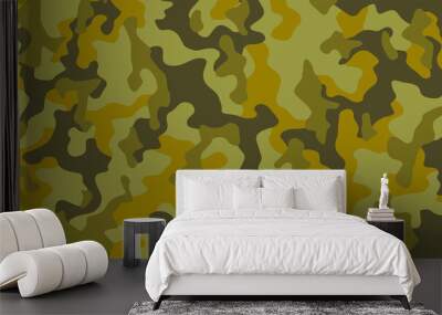 Full seamless abstract military camouflage skin pattern vector for decor and textile. Army masking design for hunting textile fabric printing and wallpaper. Design for fashion and home design. Wall mural