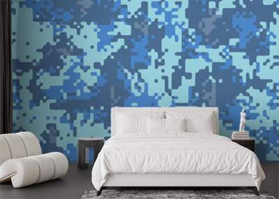 Full seamless abstract military camouflage skin pattern vector for decor and textile. Army masking design for hunting textile fabric printing and wallpaper. Design for fashion and home design. Wall mural