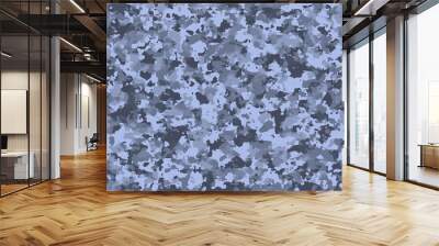 Full seamless gray camouflage skin pattern vector. Winter camo texture design for textile fabric printing and wallpaper. Wall mural