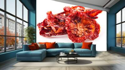 Italian sun dried tomatoes cut into circles Wall mural