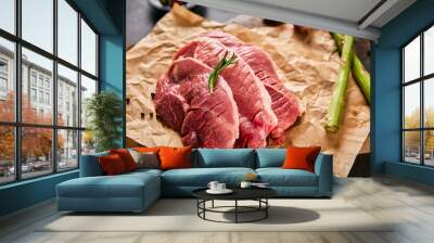 an appetizing dinner pork cut off Wall mural