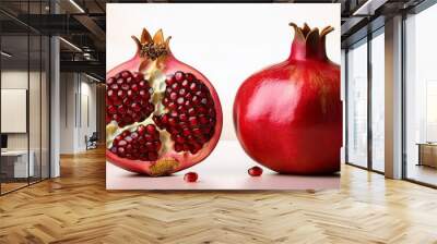 Pomegranate - Whole fruit or with seeds visible. Wall mural