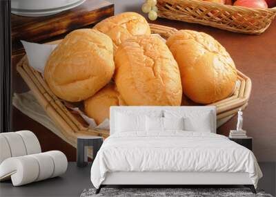 Basket of breads Wall mural