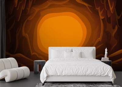 Cave landscape. mountain scene. Wall mural