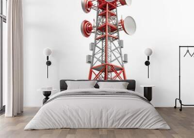 telecommunication signal tower transparent background Wall mural