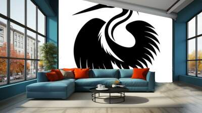 egret Wall mural