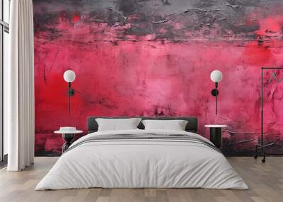 Excellent Grunge red background wall texture red background Halloween concept Wall mural