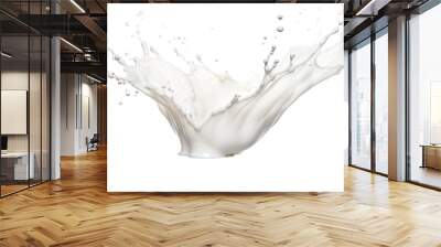 Milk Splash on transparent Wall mural