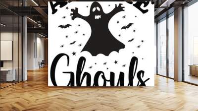 Halloween svg,Spooky vibes,come in for a bite, peace love boss,hey boo, boo,Spooky season,No you hang up,I'm a haunt mess,wellcome svg,yes i drive a sttck,all the ghouls love me.my first halloween. Wall mural