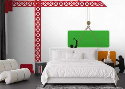 CONSTRUCTION ET ASSEMBLAGE Wall mural