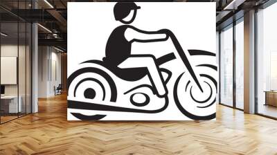 PLAISIR DE LA MOTO Wall mural