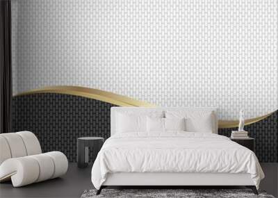 black and white textured background divided into two  Wall mural