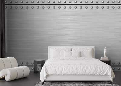 brushed metal background Wall mural