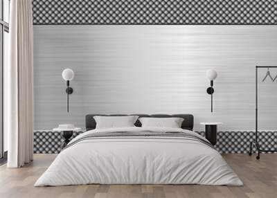 long metallic banner Wall mural