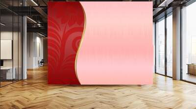 pink and red background Wall mural