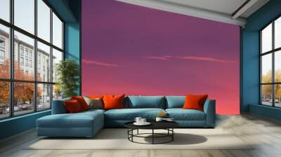 Beautiful sky in the evening. Wall mural