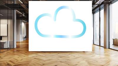 Cloud gradien icon  Wall mural