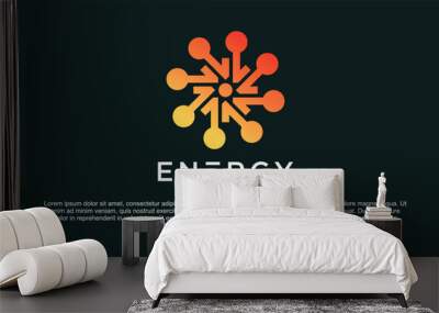 Luxury energy logo design inspiration with modern element concept Premium Vektor Wall mural