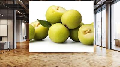 Kakadu plum fruit isolated on white background Wall mural