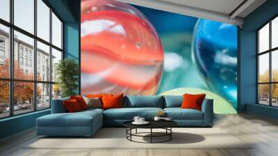 Beautiful colorful marbles Wall mural