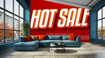 Hot sale 3d editable text effect Wall mural